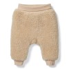 Zandkleurig teddy broekje - Teddy trouser sand